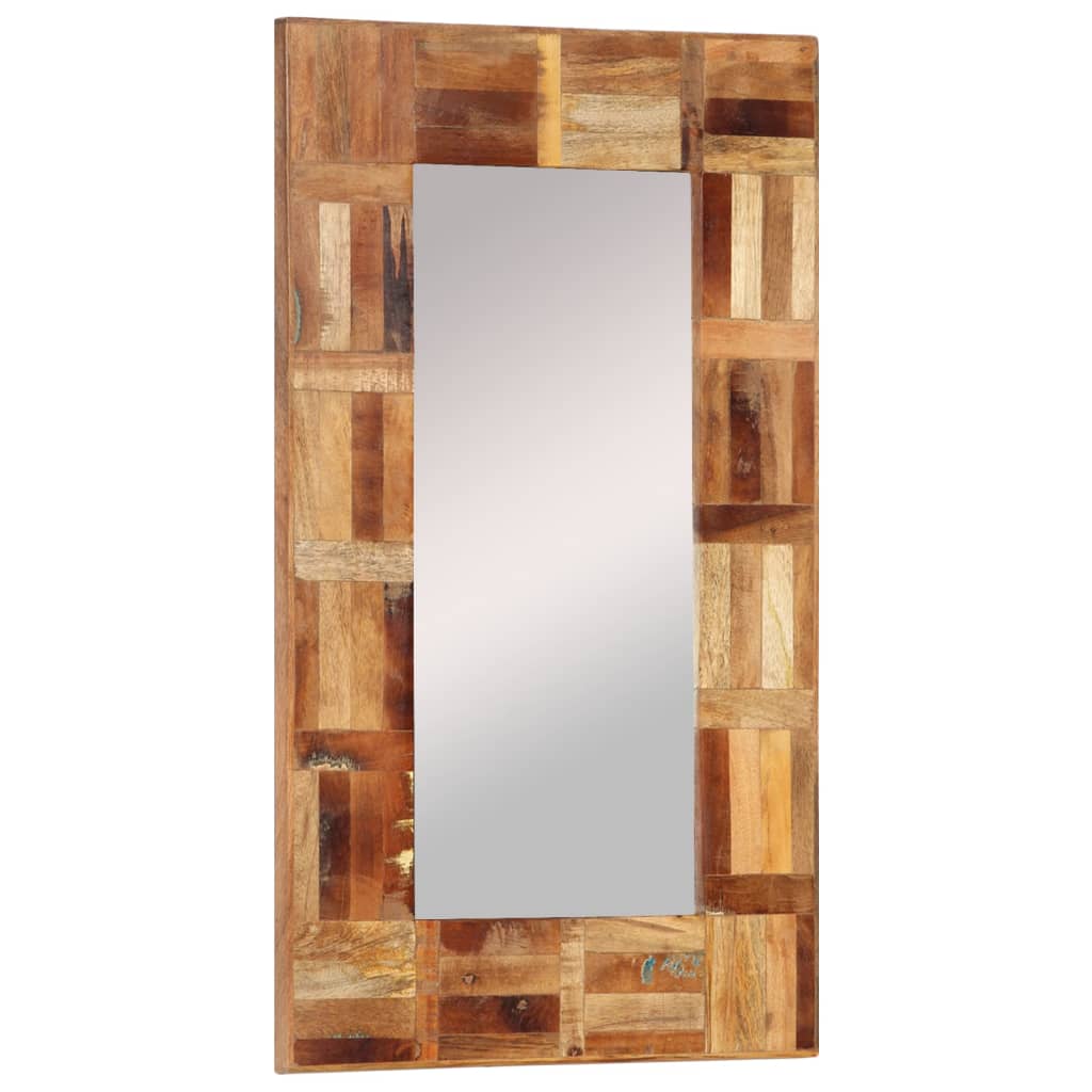 Wall Mirror Solid Wood Reclaimed 50x80 cm - Newstart Furniture