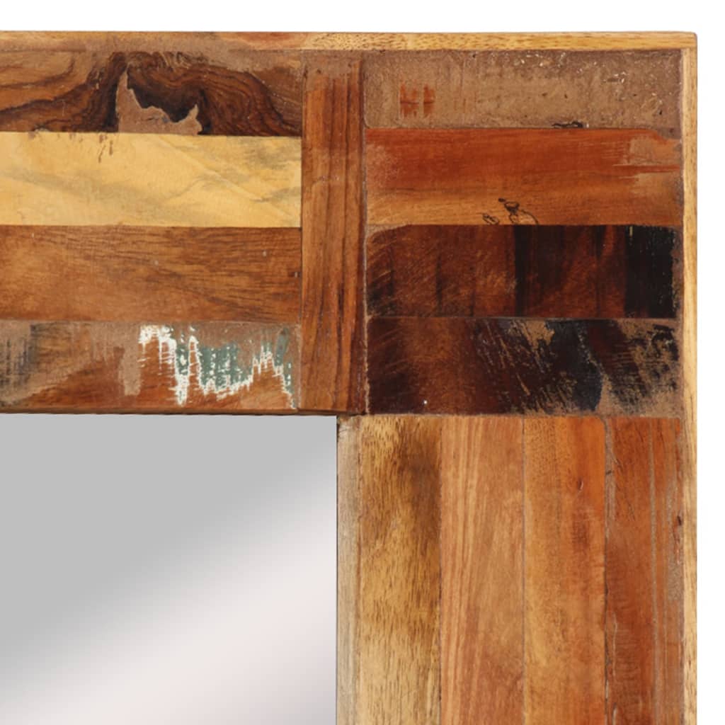 Wall Mirror Solid Wood Reclaimed 50x80 cm - Newstart Furniture