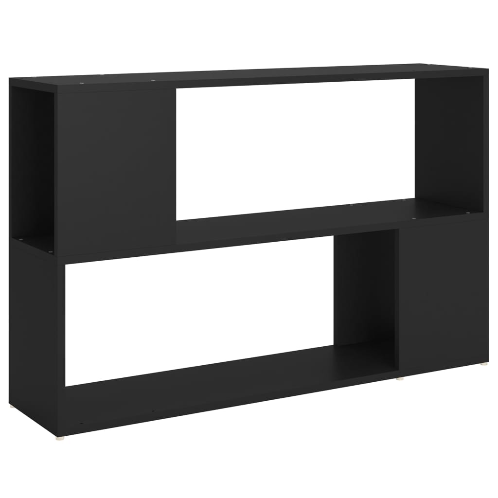 Book Cabinet Black 100x24x63 cm Engineered Wood