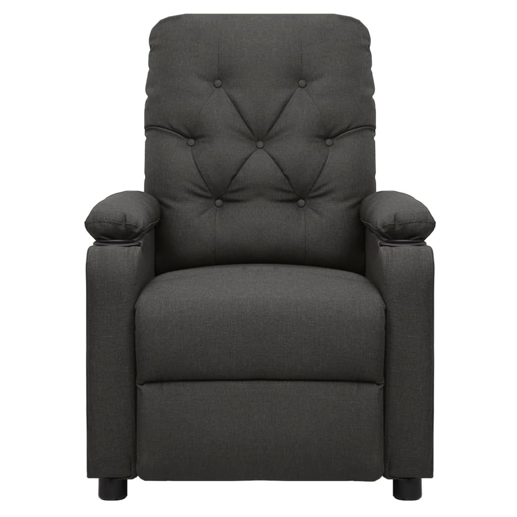 Reclining Chair Dark Grey Fabric - Newstart Furniture