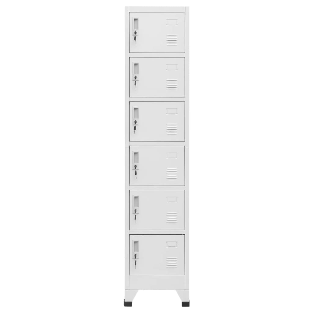 Locker Cabinet Light Grey 38x40x180 cm Steel - Newstart Furniture