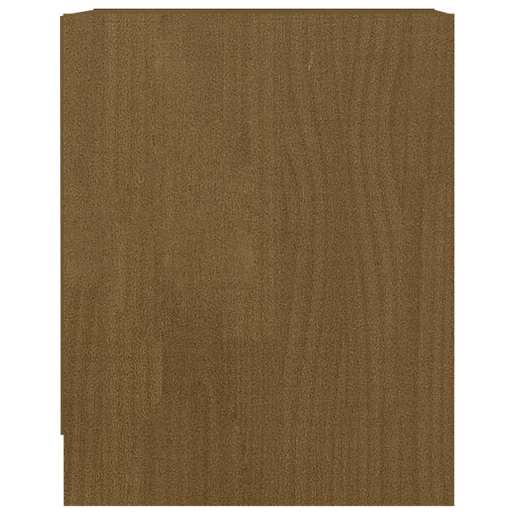 Bedside Cabinet Honey Brown 35.5x33.5x41.5 cm Solid Pinewood - Newstart Furniture