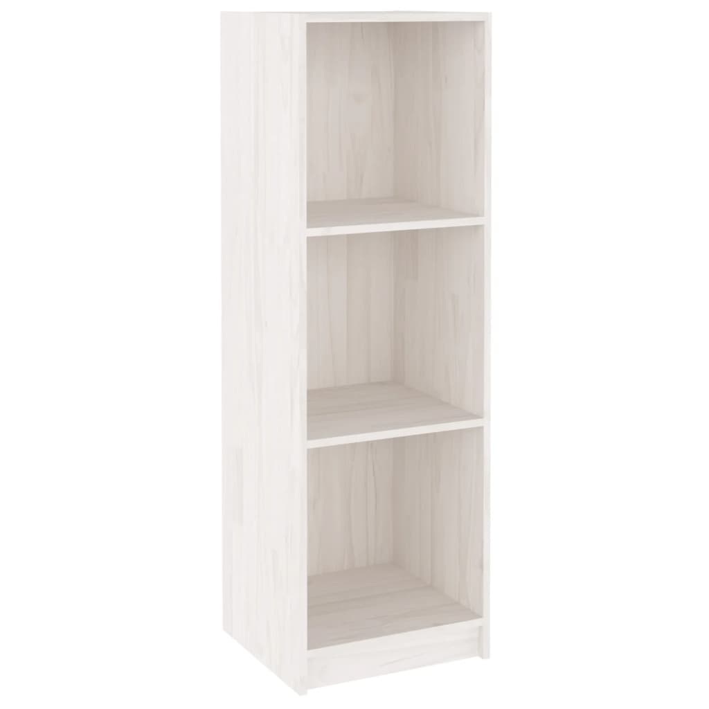 Book Cabinet/Room Divider White 36x33x110 cm Solid Pinewood - Newstart Furniture