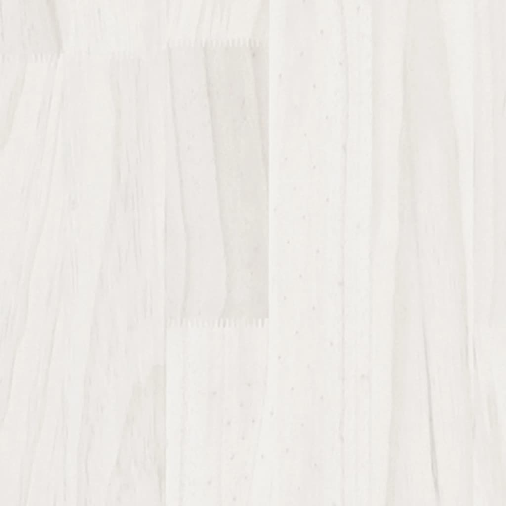 Sideboard White 70x33x76 cm Solid Pinewood - Newstart Furniture