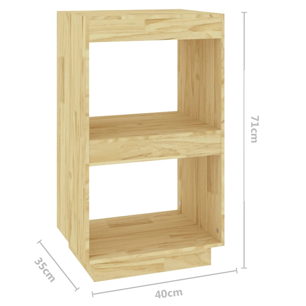 Book Cabinet 40x35x71 cm Solid Pinewood - Newstart Furniture