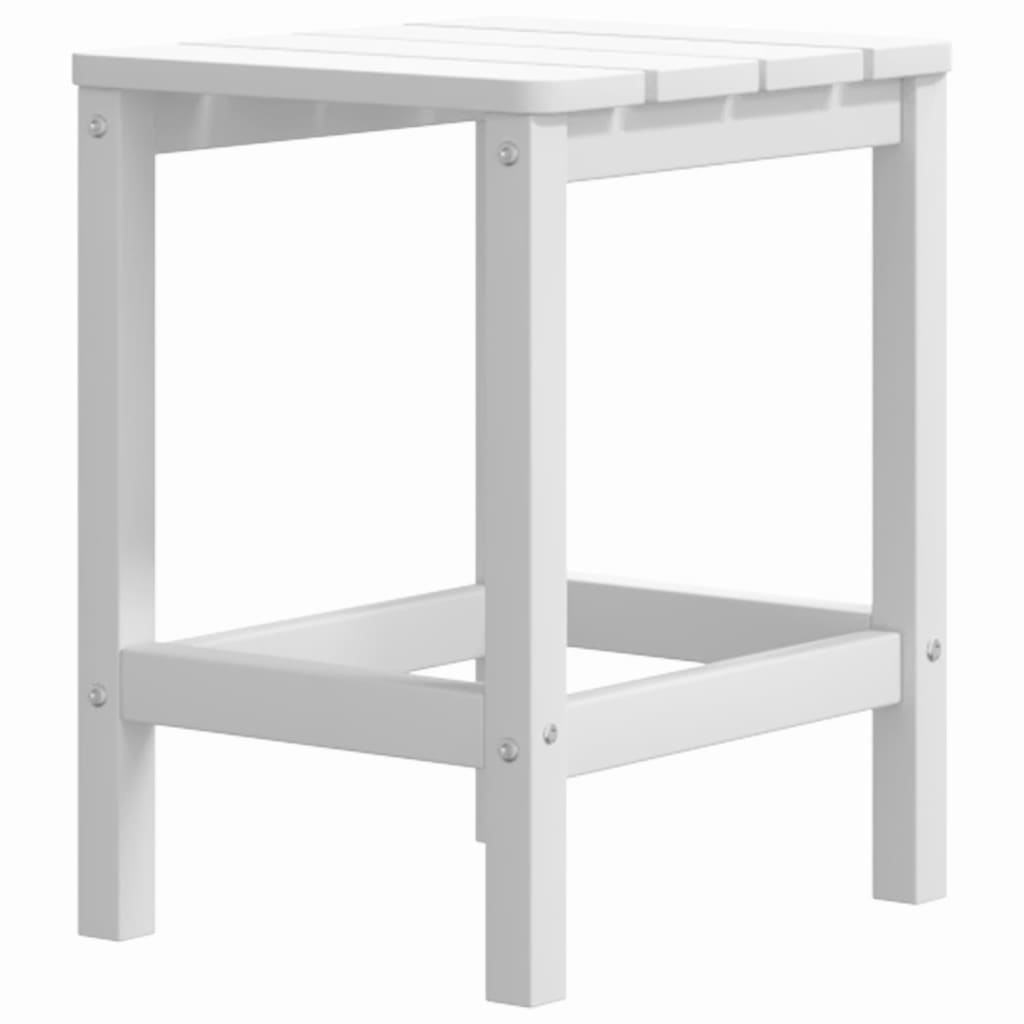Garden Adirondack Table White 38x38x46 cm HDPE - Newstart Furniture