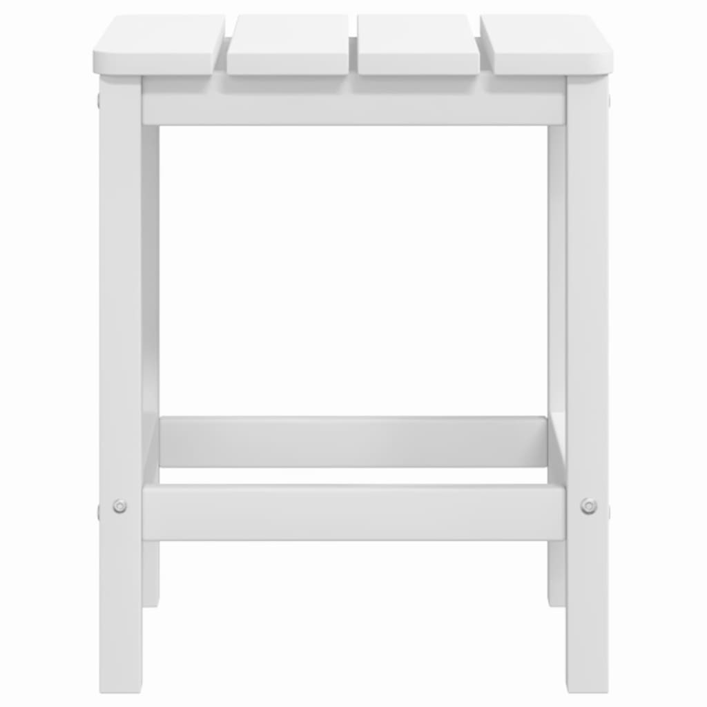 Garden Adirondack Table White 38x38x46 cm HDPE - Newstart Furniture