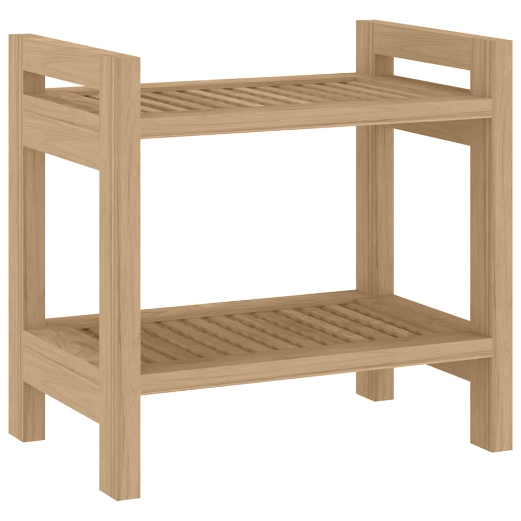Shower Bench 45x30x45 cm Solid Wood Teak - Newstart Furniture