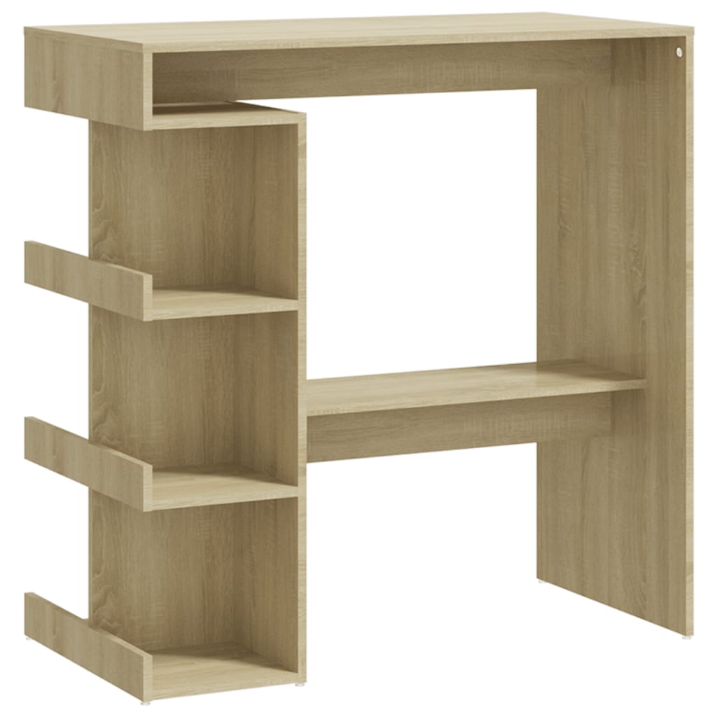 Bar Table with Storage Rack Sonoma Oak 100x50x101.5 cm Engineered Wood - Newstart Furniture