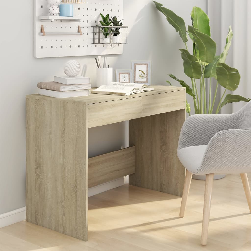 Desk Sonoma Oak 101x50x76.5 cm Engineered Wood - Newstart Furniture
