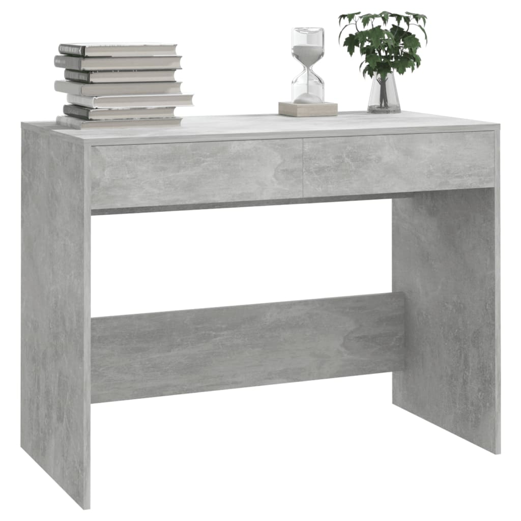 Desk Concrete Grey 101x50x76.5 cm Engineered Wood - Newstart Furniture