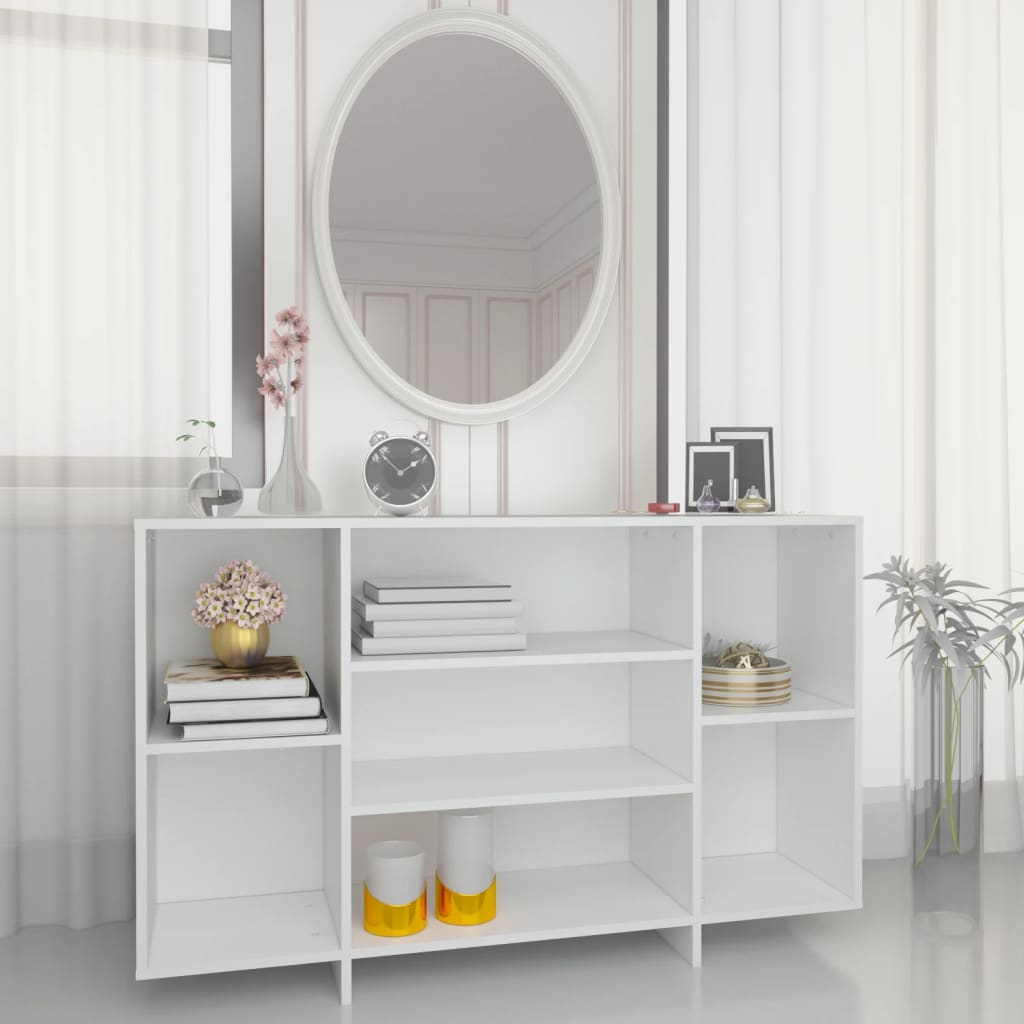 Sideboard White 120x30x75 cm Engineered Wood - Newstart Furniture