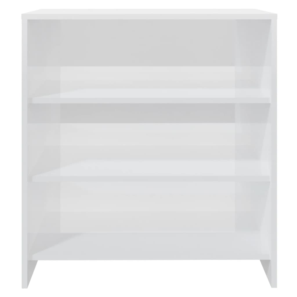 Sideboard High Gloss White 70x40.5x75 cm Engineered Wood - Newstart Furniture