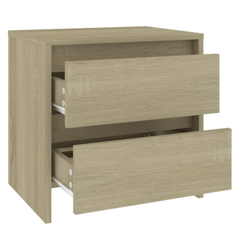 Bedside Cabinet Sonoma Oak 45x34.5x44.5 cm Engineered Wood - Newstart Furniture