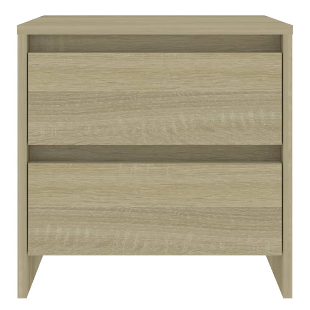 Bedside Cabinets 2 pcs Sonoma Oak 45x34.5x44.5 cm Engineered Wood - Newstart Furniture