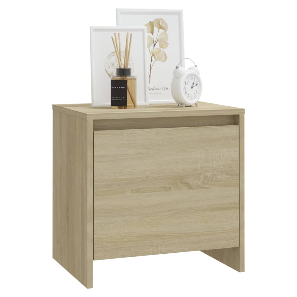 Bedside Cabinets 2 pcs Sonoma Oak 45x34x44.5 cm Engineered Wood - Newstart Furniture