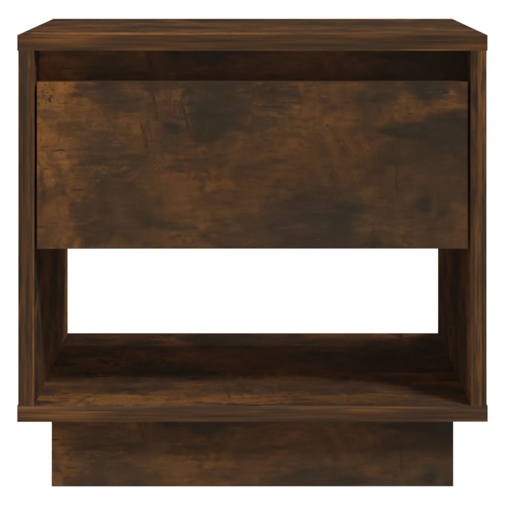 Bedside Cabinet Smoked Oak 45x34x44 cm Engineered Wood - Newstart Furniture
