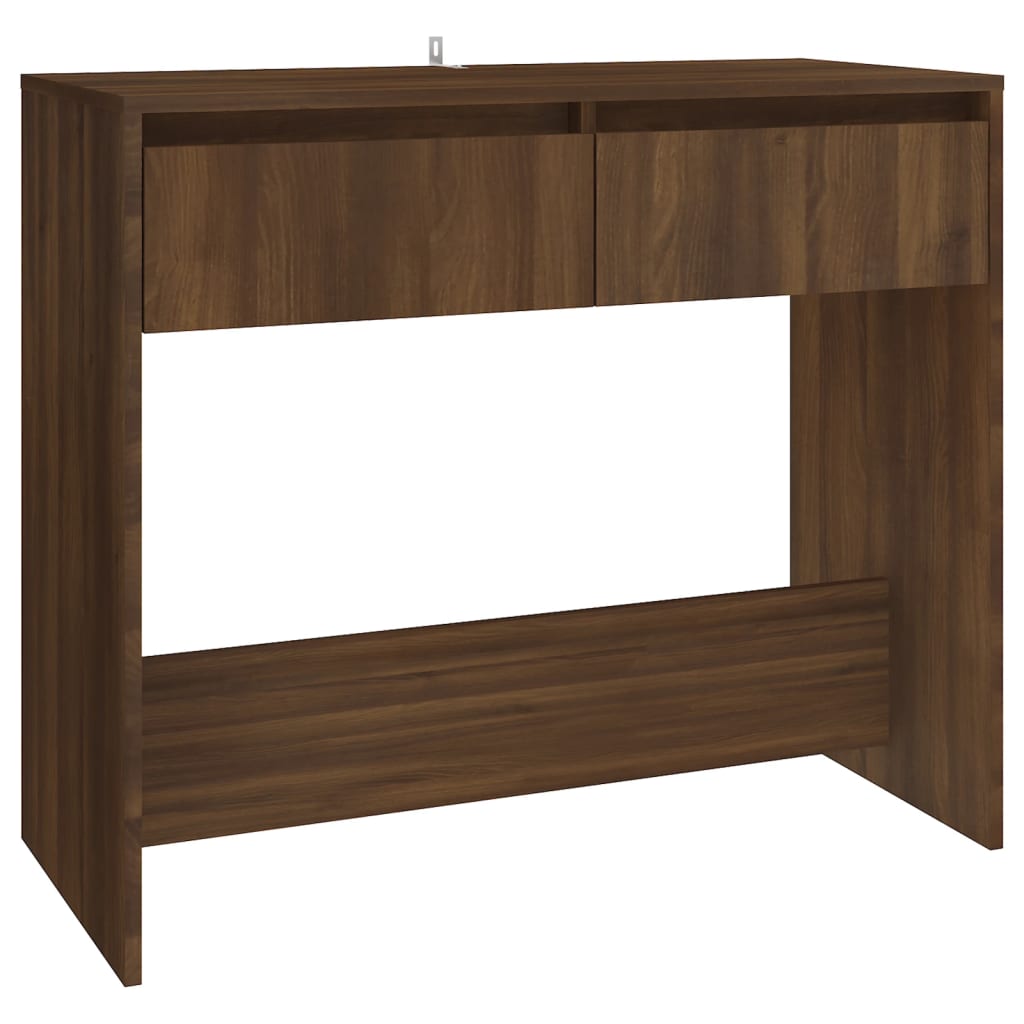 Console Table Brown Oak 89x41x76.5 cm Engineered Wood - Newstart Furniture