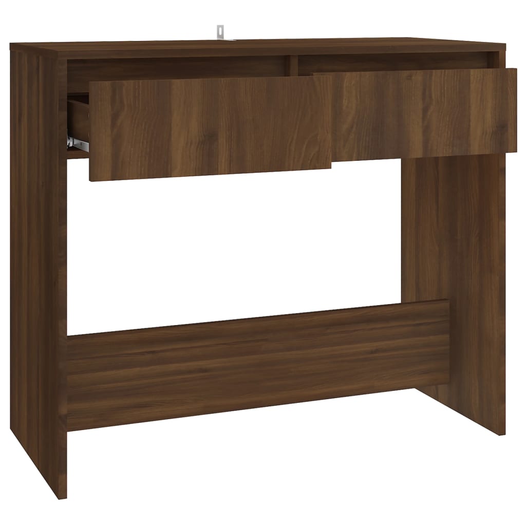 Console Table Brown Oak 89x41x76.5 cm Engineered Wood - Newstart Furniture