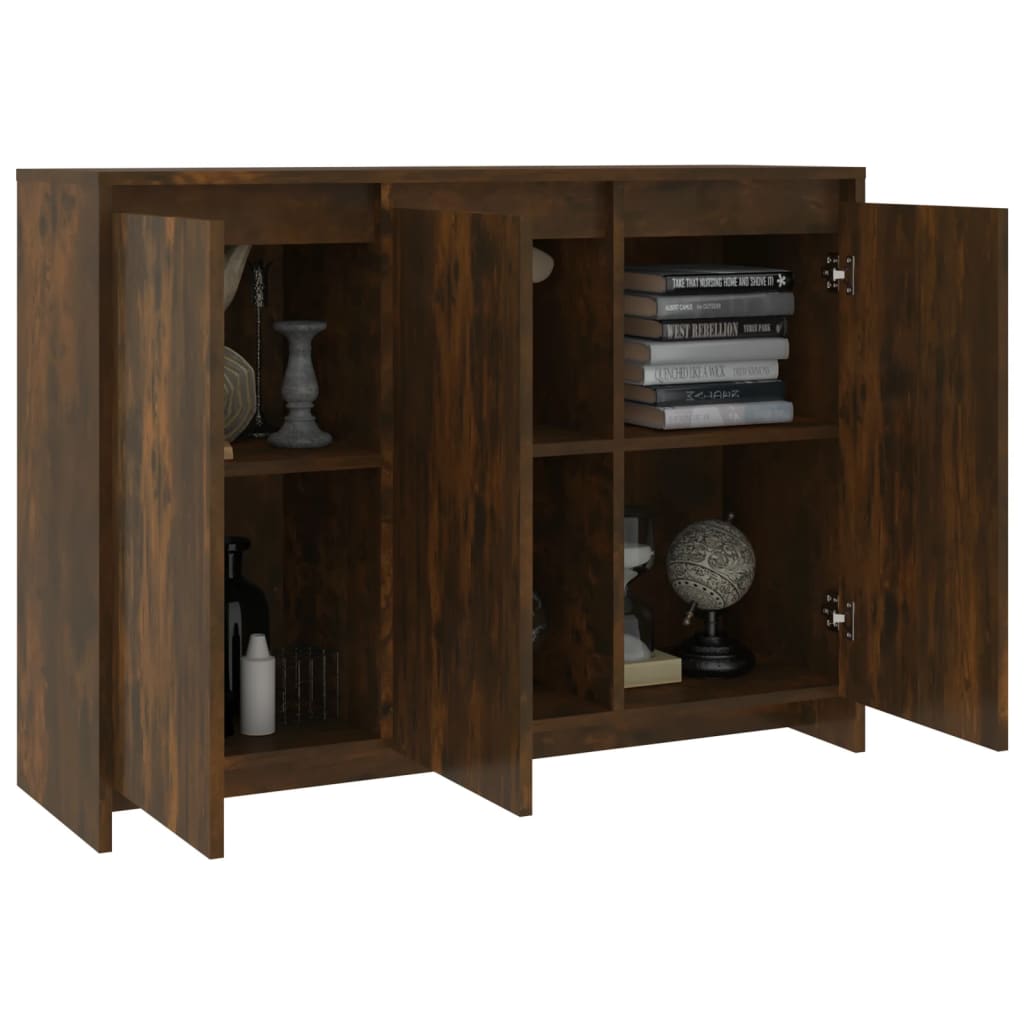 Sideboard Smoked Oak 102x33x75 cm Engineered Wood - Newstart Furniture