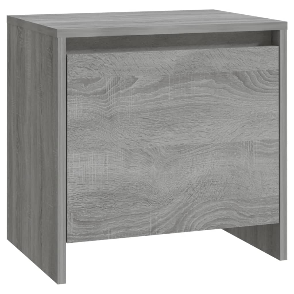 Bedside Cabinet Grey Sonoma 45x34x44.5 cm Engineered Wood - Newstart Furniture