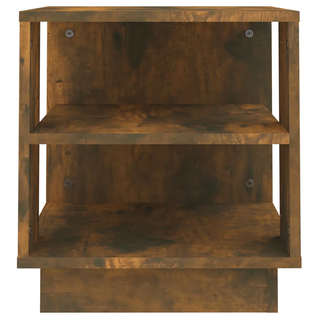Coffee Table Smoked Oak 40x40x43 cm Engineered Wood - Newstart Furniture