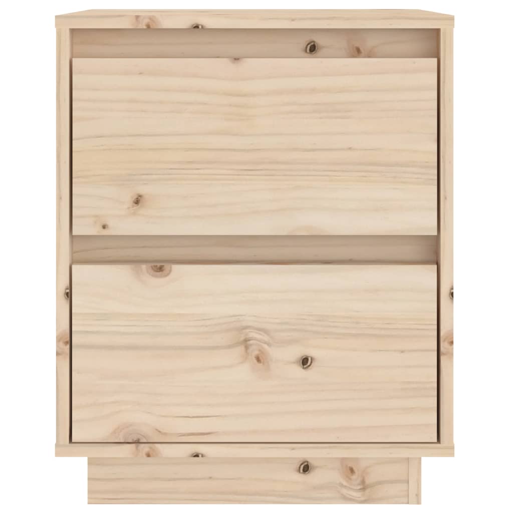 Bedside Cabinet 40x35x50 cm Solid Wood Pine - Newstart Furniture