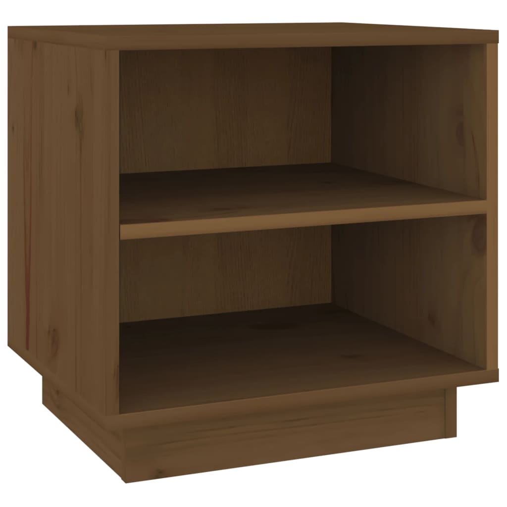 Bedside Cabinet Honey Brown 40x34x40 cm Solid Wood Pine - Newstart Furniture
