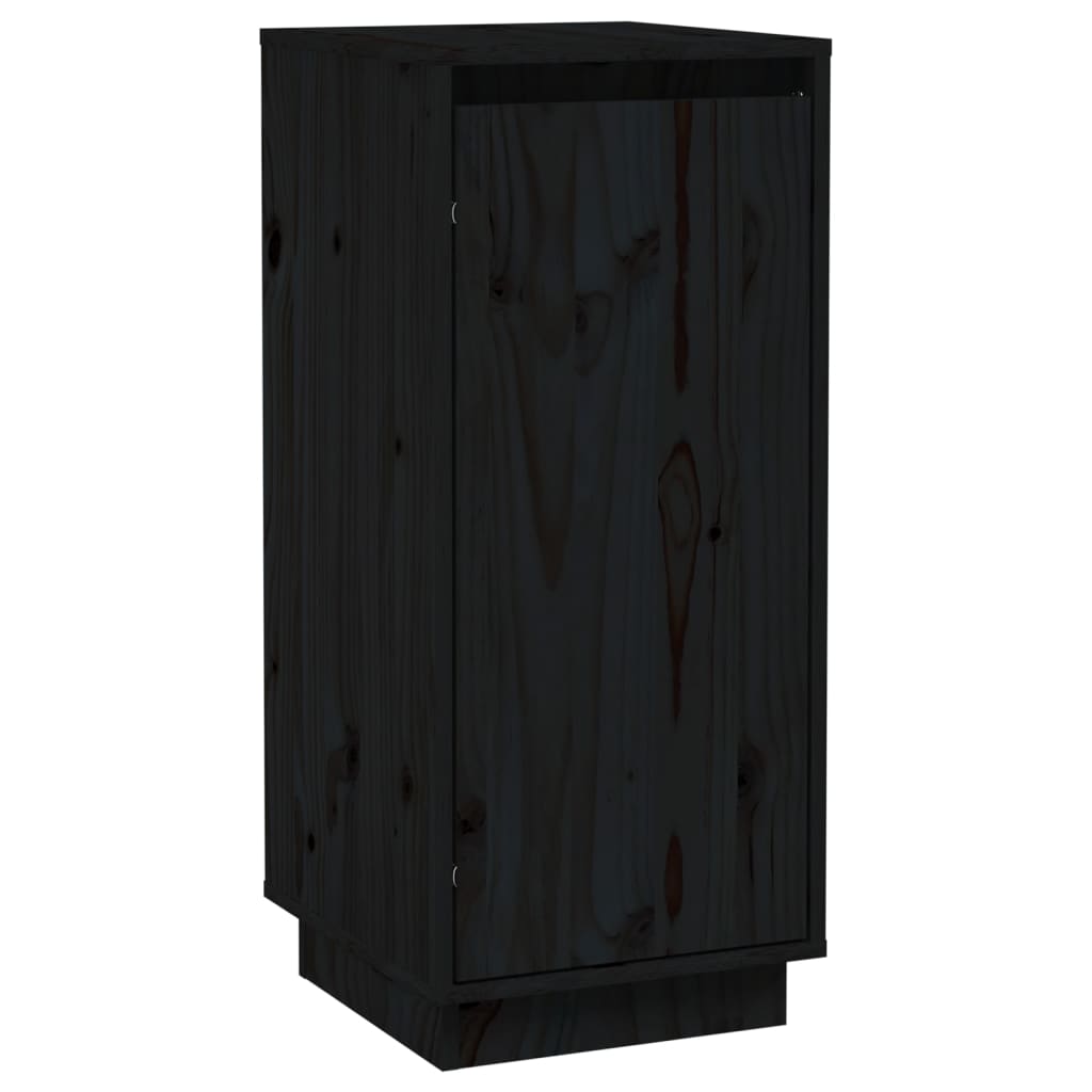 Sideboards 2 pcs Black 31.5x34x75 cm Solid Wood Pine - Newstart Furniture