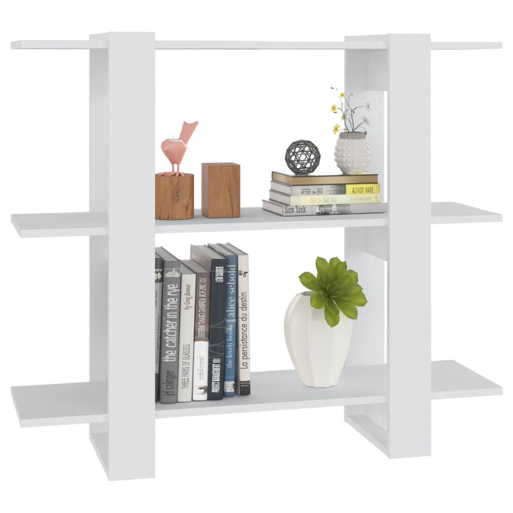Book Cabinet/Room Divider White 100x30x87 cm - Newstart Furniture
