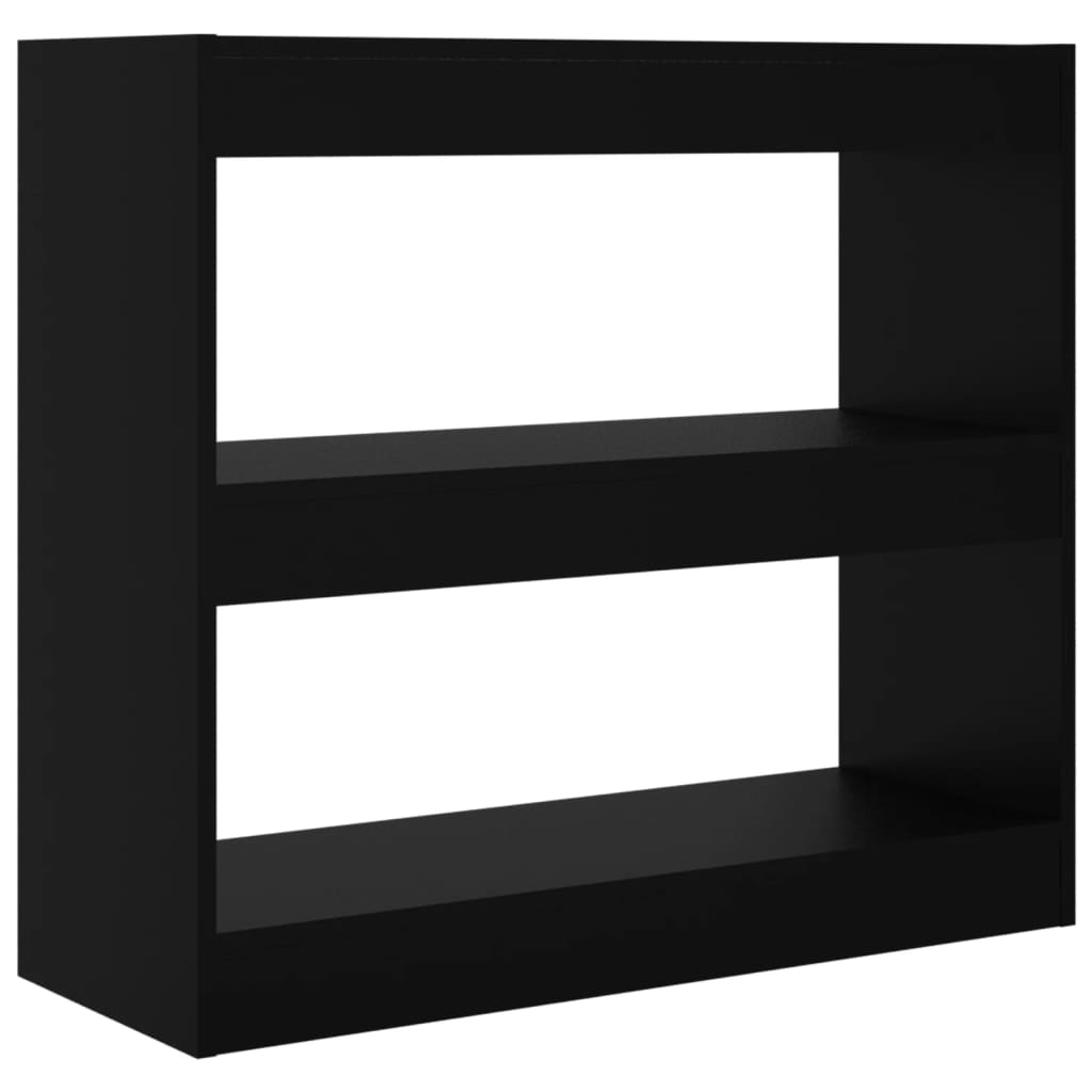Book Cabinet/Room Divider Black 80x30x72 cm - Newstart Furniture