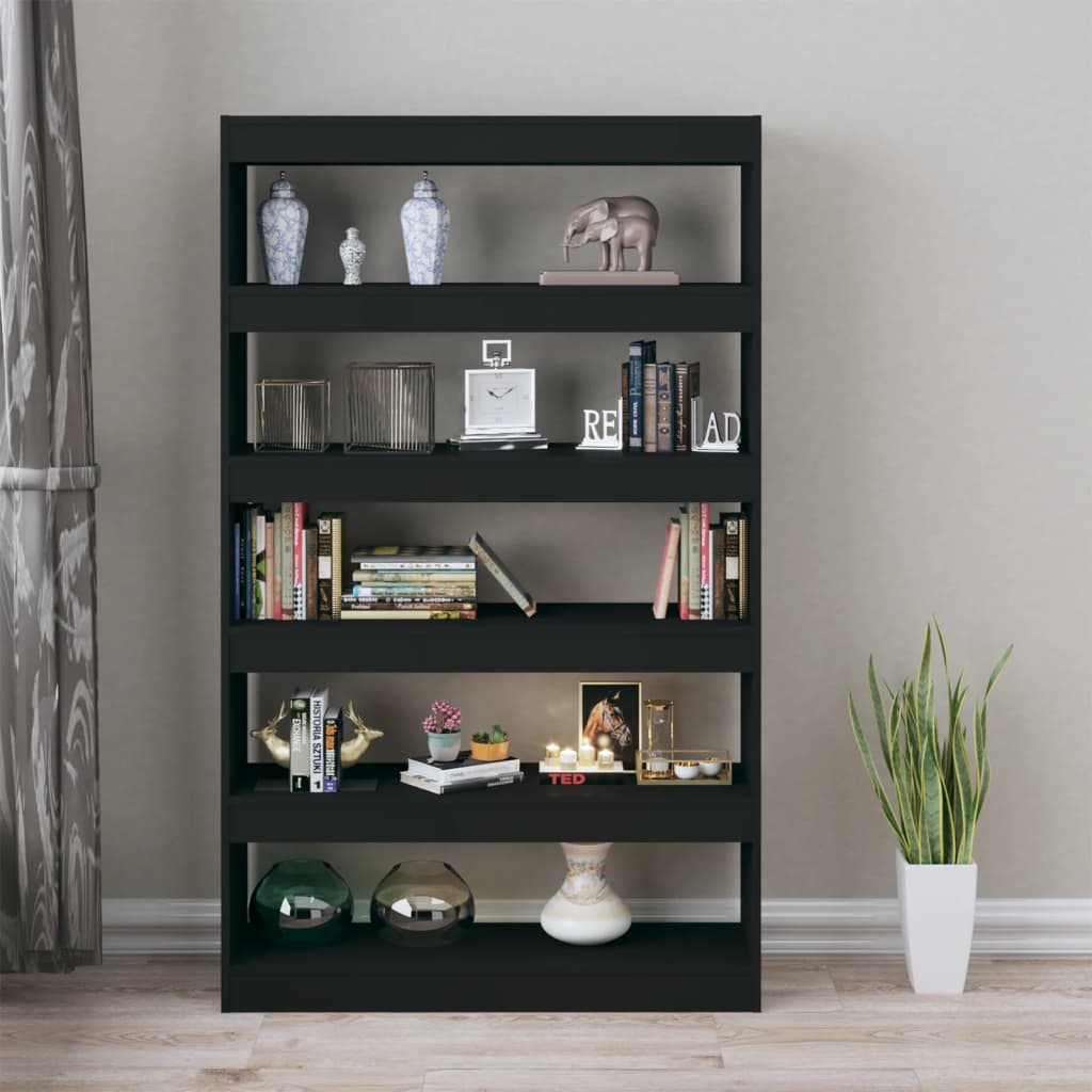 Book Cabinet/Room Divider Black 100x30x166 cm - Newstart Furniture
