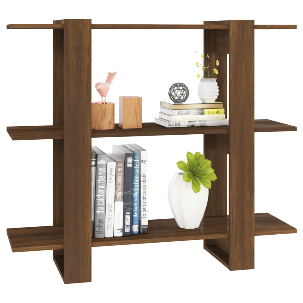 Book Cabinet/Room Divider Brown Oak 100x30x87 cm - Newstart Furniture