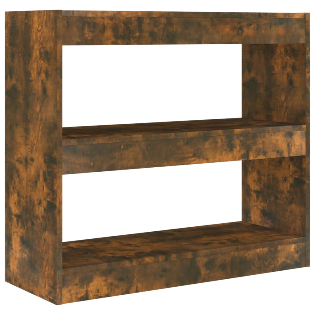 Book Cabinet/Room Divider Smoked Oak 80x30x72 cm - Newstart Furniture