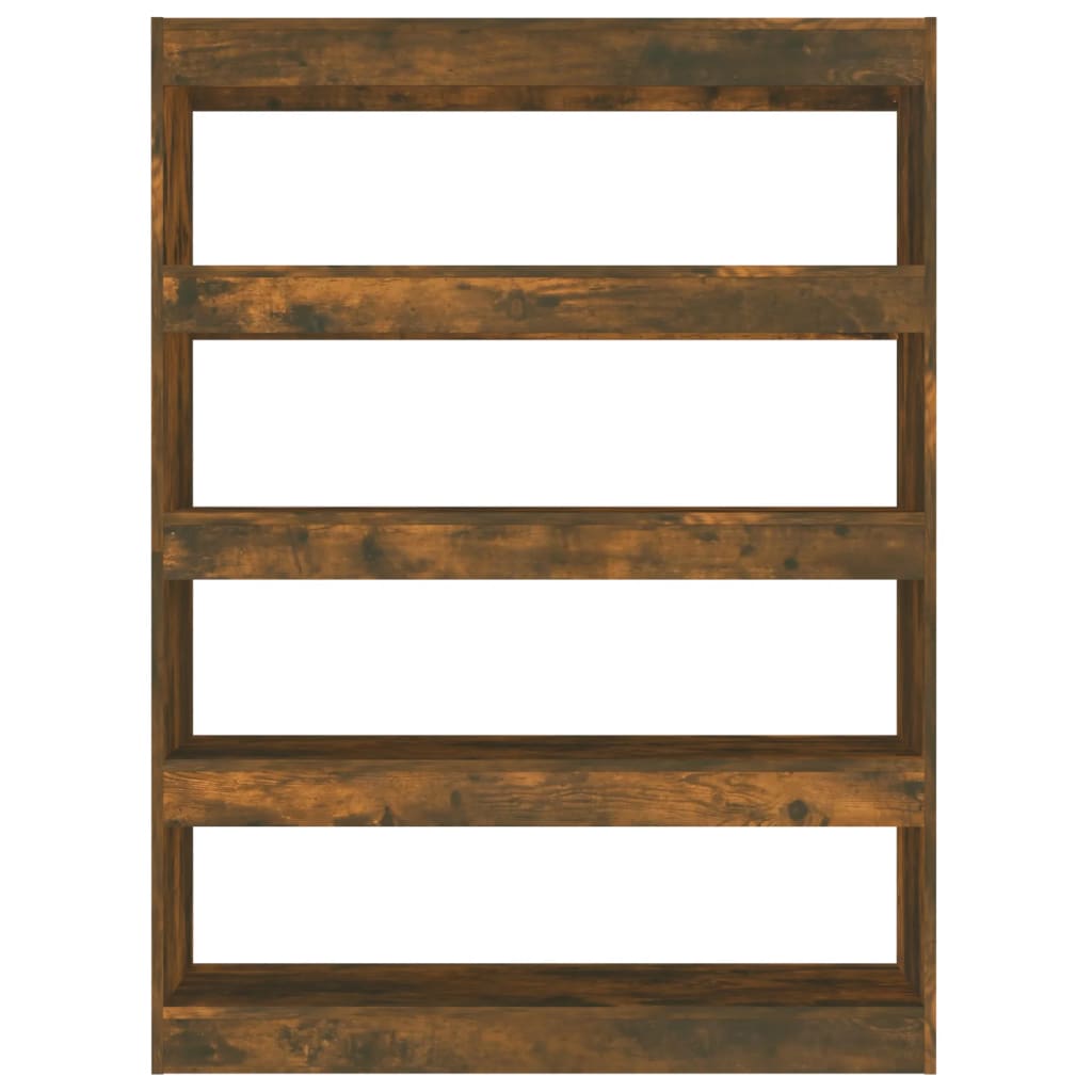 Book Cabinet/Room Divider Smoked Oak 100x30x135 cm - Newstart Furniture
