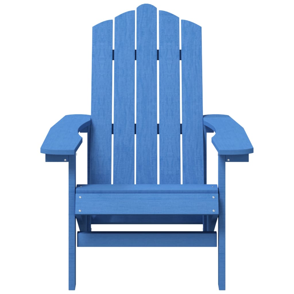 Garden Adirondack Chairs 2 pcs HDPE Aqua Blue - Newstart Furniture