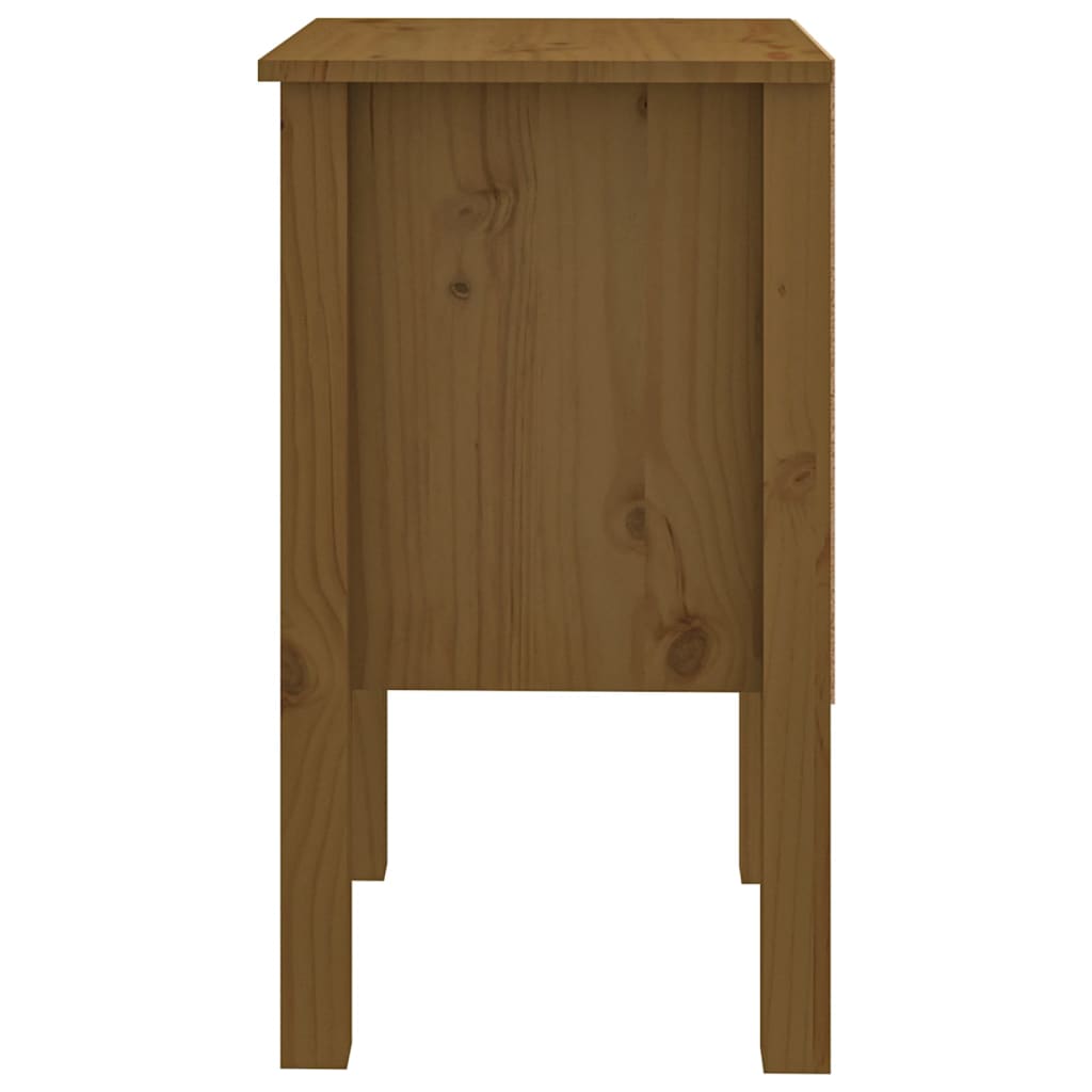 Bedside Cabinet Honey Brown 40x35x61.5 cm Solid Wood Pine - Newstart Furniture