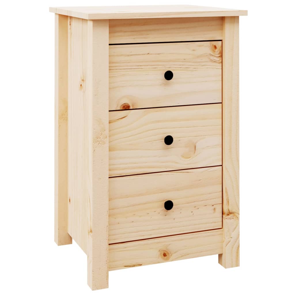 Bedside Cabinet 40x35x61.5 cm Solid Wood Pine - Newstart Furniture