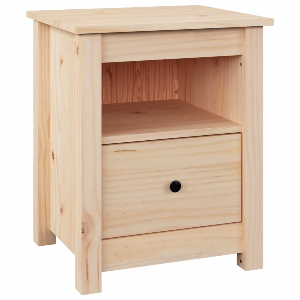 Bedside Cabinet 40x35x49 cm Solid Wood Pine - Newstart Furniture