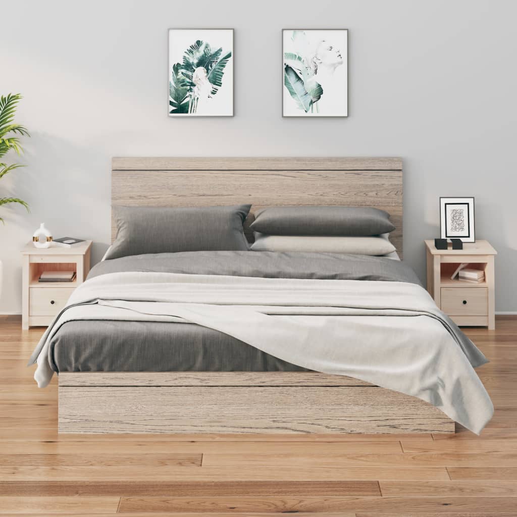 Bedside Cabinets 2 pcs 40x35x49 cm Solid Wood Pine - Newstart Furniture