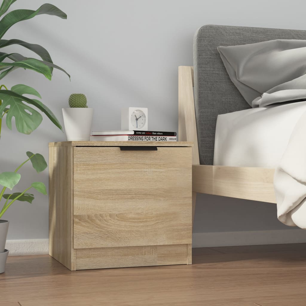 Bedside Cabinets 2 pcs Sonoma Oak 40x39x40 cm - Newstart Furniture