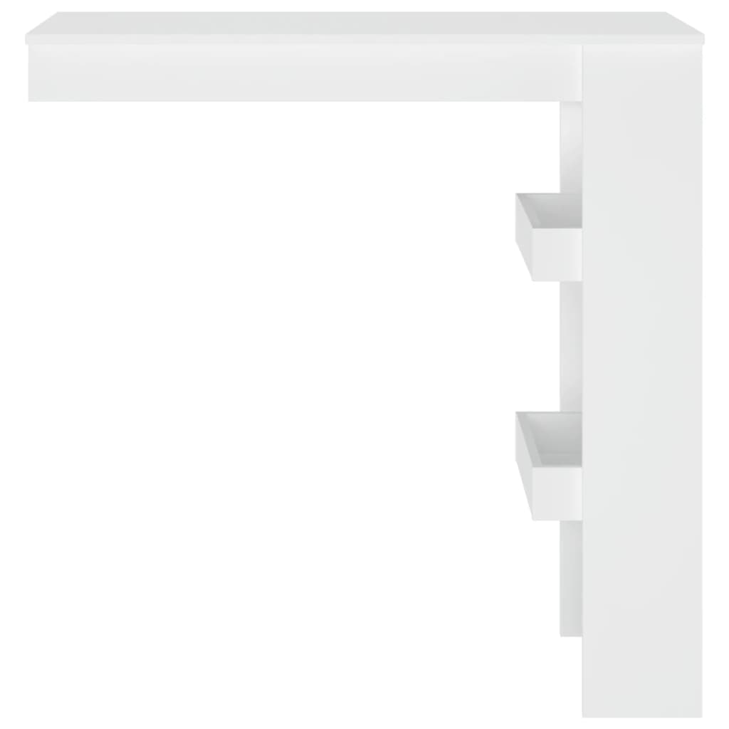 Wall Bar Table White 102x45x103.5 cm Engineered Wood - Newstart Furniture