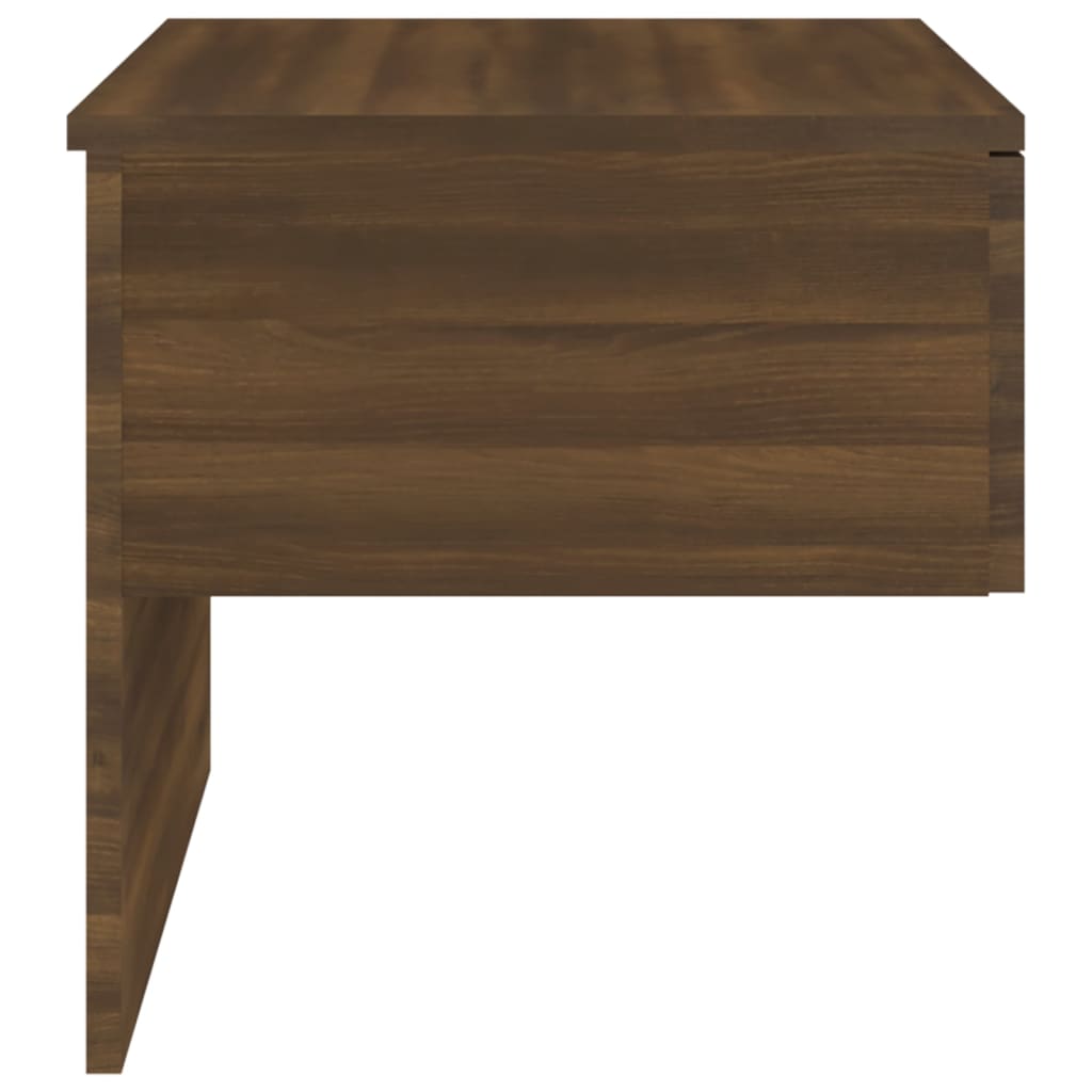 Wall-mounted Bedside Cabinet Brown Oak - Newstart Furniture