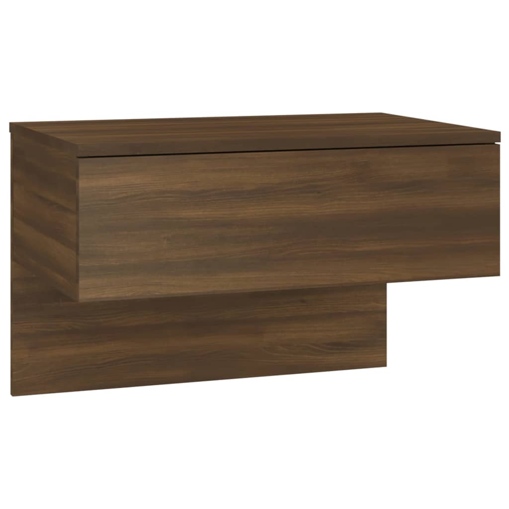Wall-mounted Bedside Cabinets 2 pcs Brown Oak - Newstart Furniture
