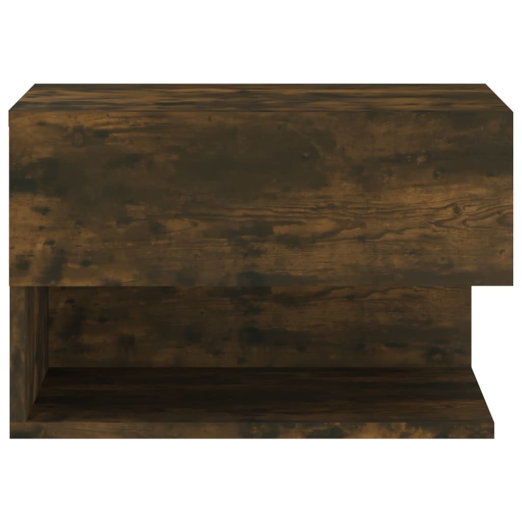 Wall-mounted Bedside Cabinets 2 pcs Smoked Oak - Newstart Furniture
