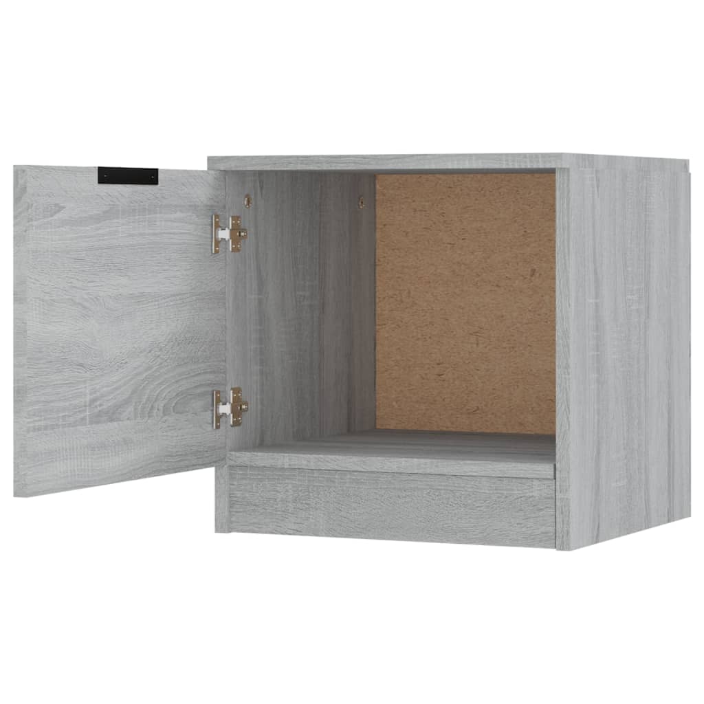 Bedside Cabinet Grey Sonoma 40x39x40 cm - Newstart Furniture