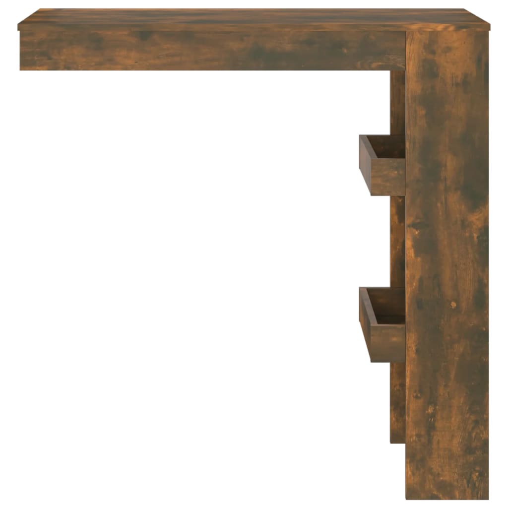 Wall Bar Table Smoked Oak 102x45x103.5 cm Engineered Wood - Newstart Furniture