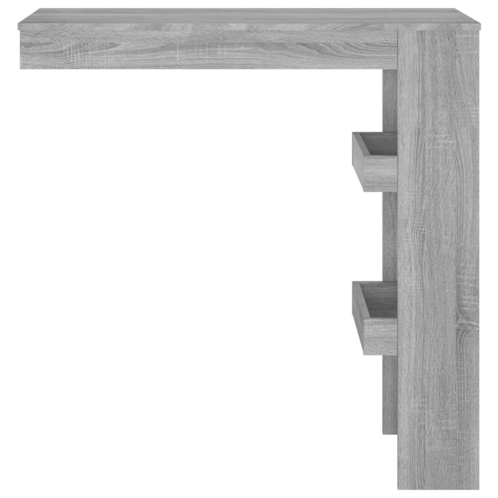 Wall Bar Table Grey Sonoma 102x45x103.5 cm Engineered Wood - Newstart Furniture