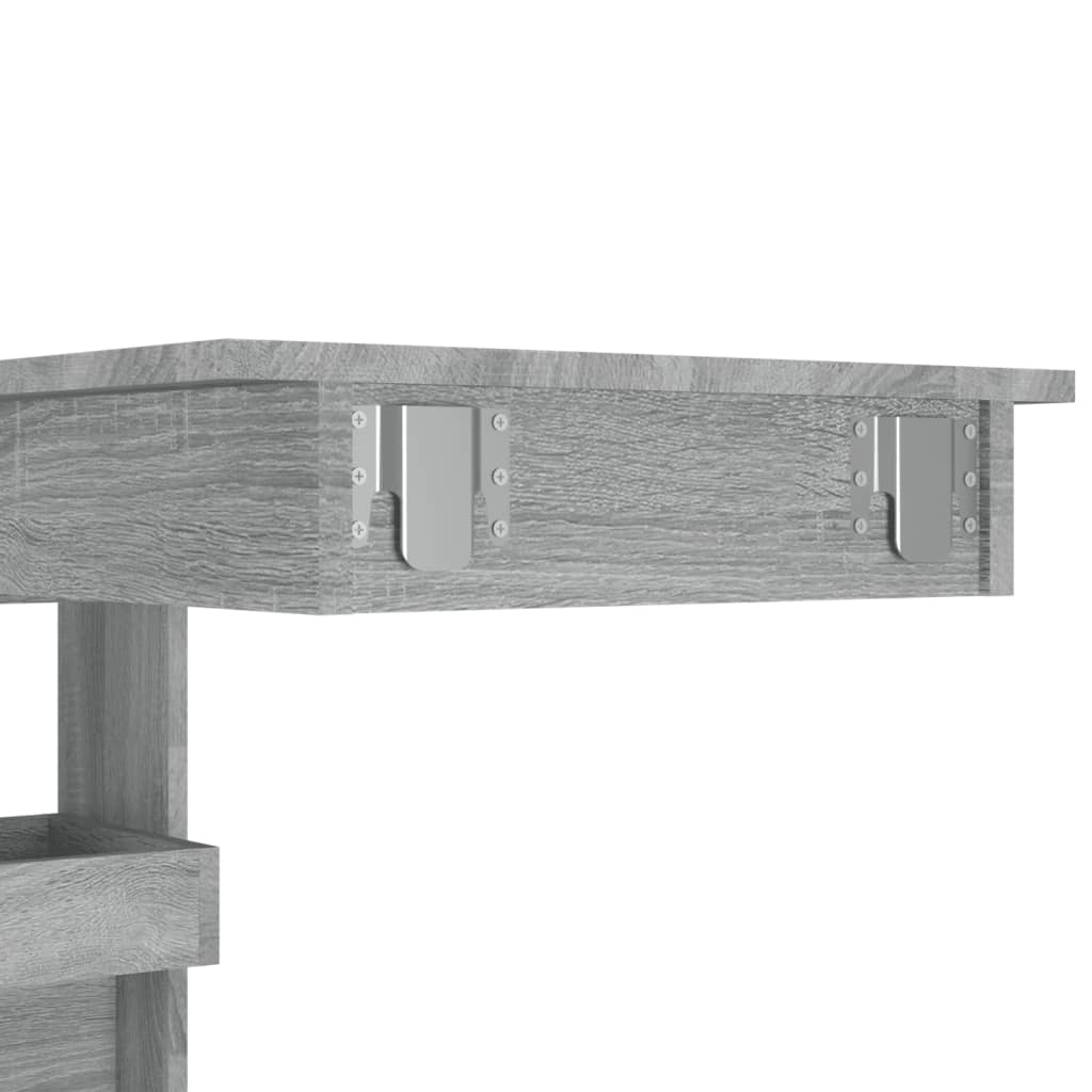 Wall Bar Table Grey Sonoma 102x45x103.5 cm Engineered Wood - Newstart Furniture