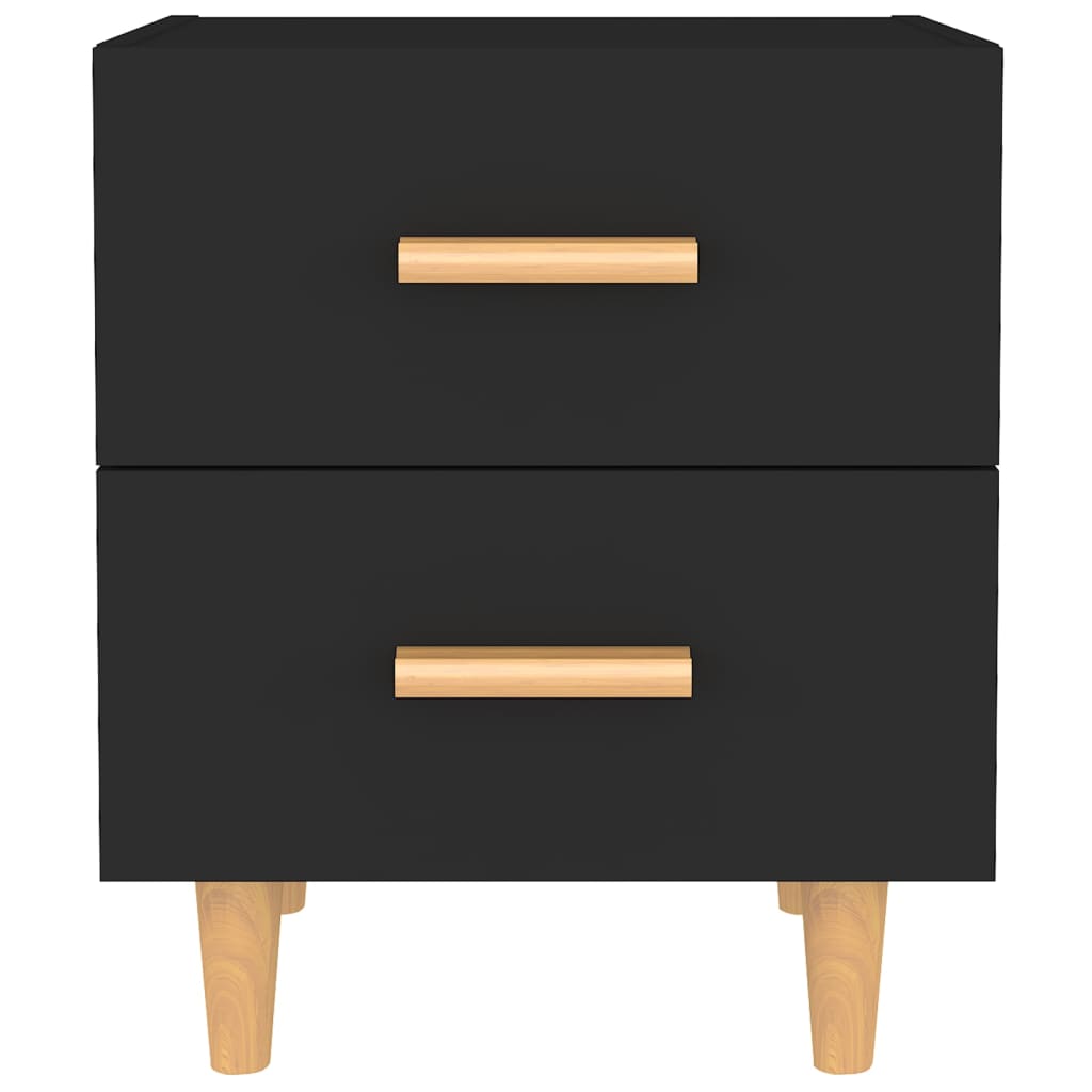 Bed Cabinets 2 pcs Black 40x35x47.5 cm - Newstart Furniture